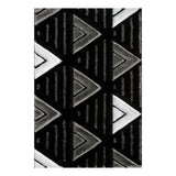 VenusAbstractBlackandGreyGeometricRug-2