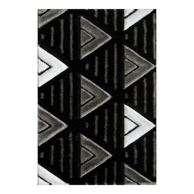 VenusAbstractBlackandGreyGeometricRug-2