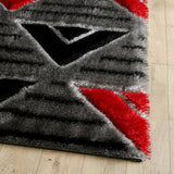 VenusGeometricGreyandRedRug-3