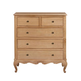Versailles Oak 5 Drawer Tall Chest - 2