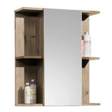 Vista bathroom cabinet with mirror and shelves containing toiletries.