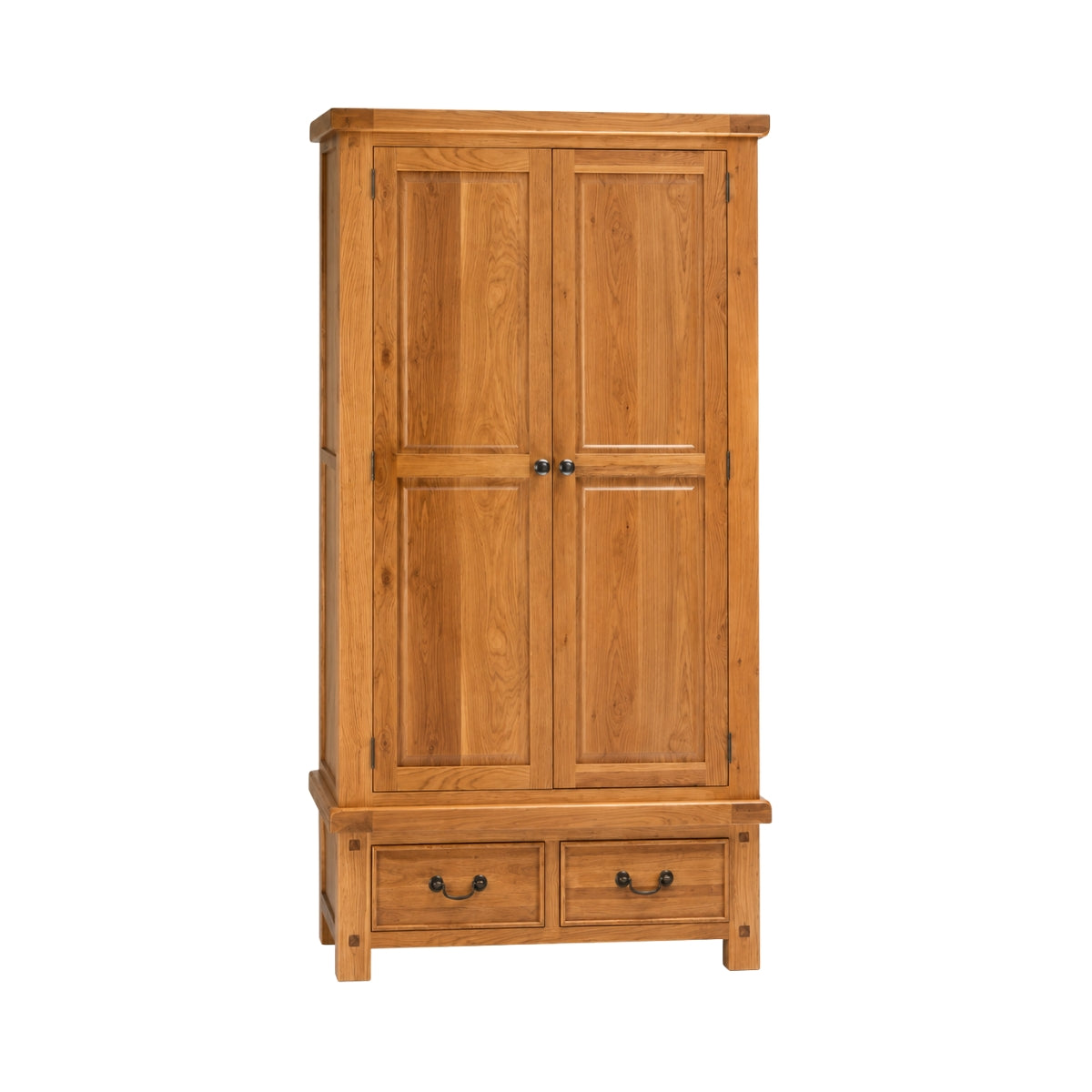 Wilma 2 Door Wood Wardrobe with Drawers - 1
