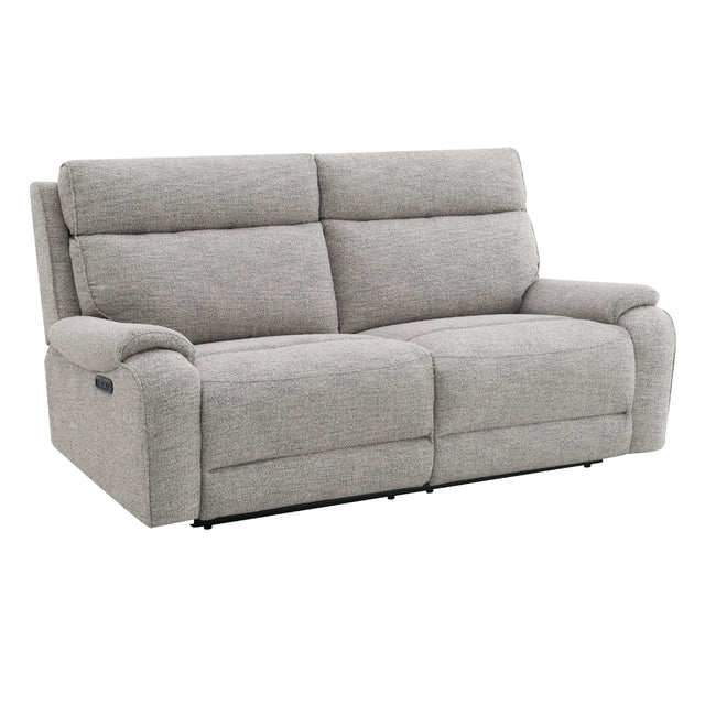 Yannis Grey Fabric 3 Seater Electric Recliner Sofa - 1