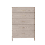 Zulema Ash 5 Drawer Tall Chest - 2
