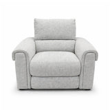electric armchair recliner in grey
