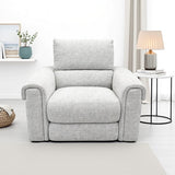 grey electric recliner armchair