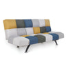 Brandon Patchwork Sofa Bed in Mustard and Blue
