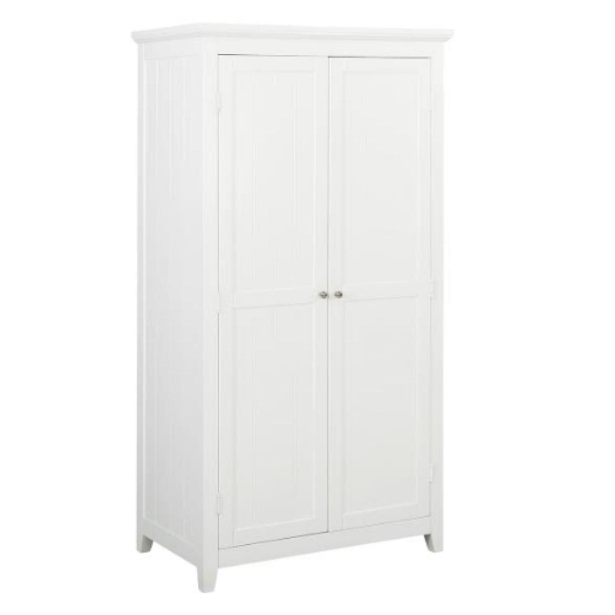 2 Door White Wardrobe