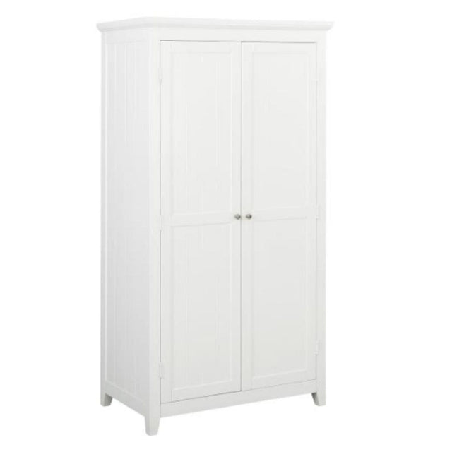 2 Door White Wardrobe