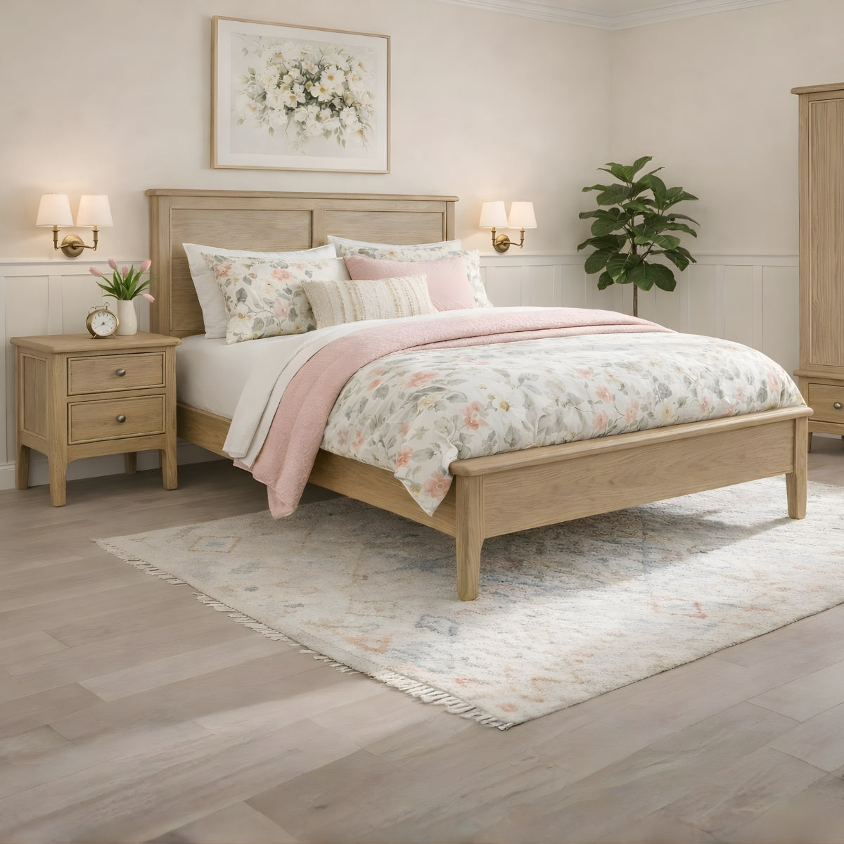 Maldon Oak Bed Frame