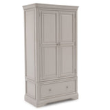 Grey Wood Wardrobe