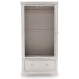 Mika 2 Door 1 Drawer Grey Wood Wardrobe