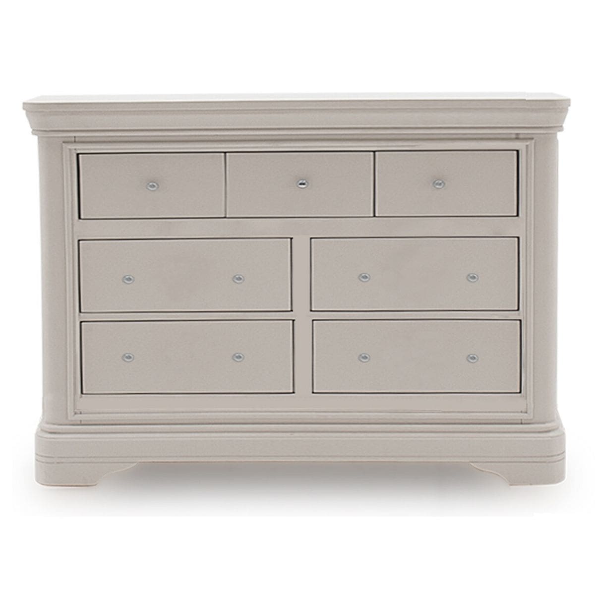 Grey Pine 7 Drawer Chest of Drawers