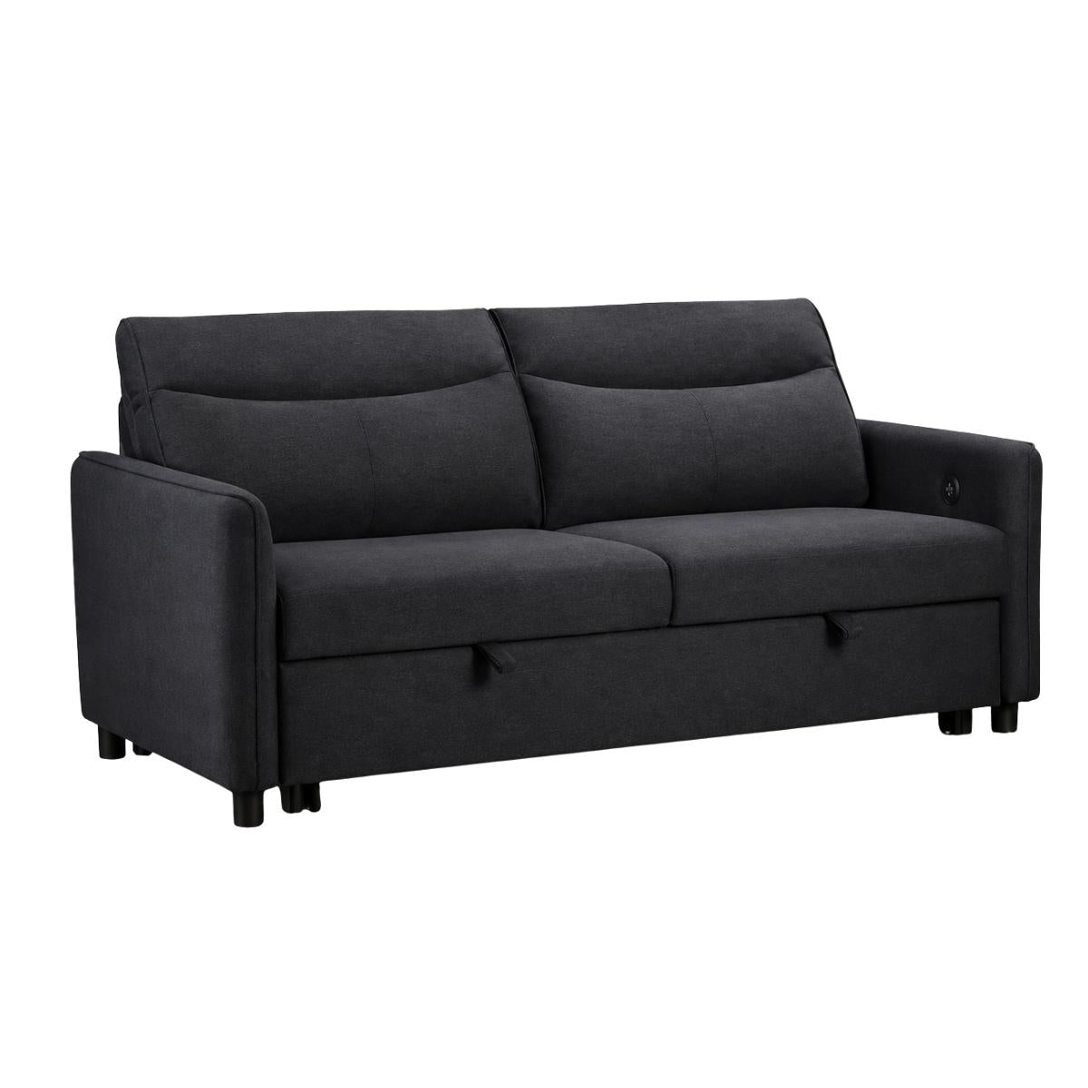 Sheila 2 Seater Sofa Bed in Dark Grey