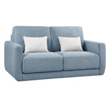 Treviso 3 Seater Sofa Bed in Ilario 09 Blue fabric