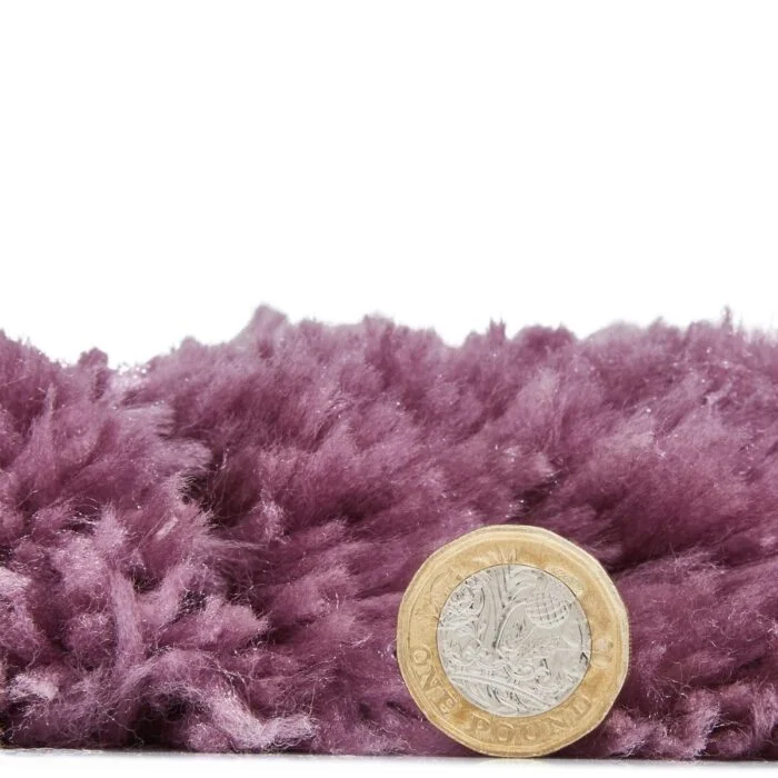 Polar Lavender Light Purple Shag Rug - Image 3
