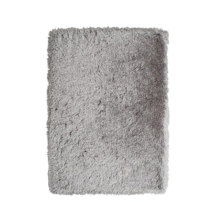 light grey shag rug
