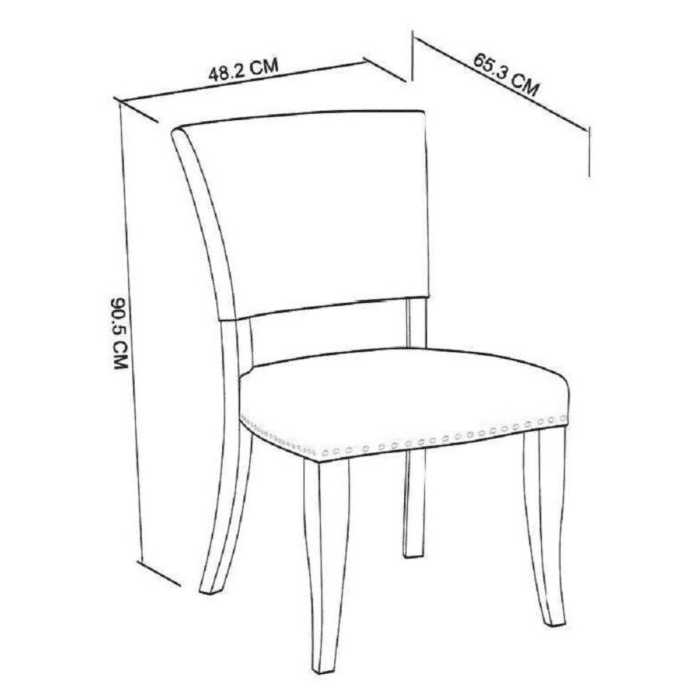 2003-09U-DGY - Inishmore Grey Fabric Dining Chair - 7