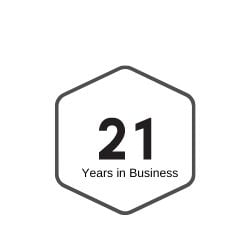 21 years in business