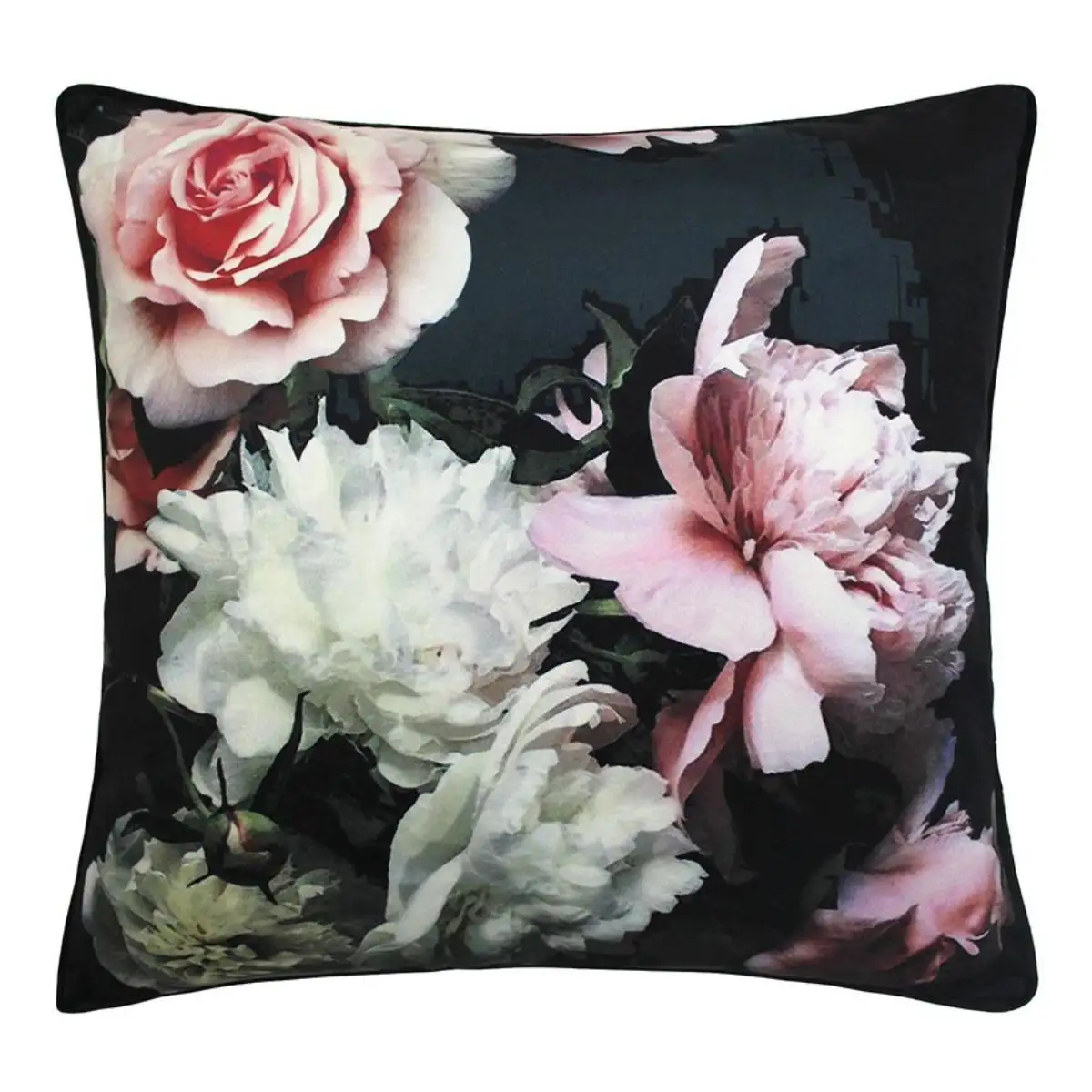 Dark sales floral cushion