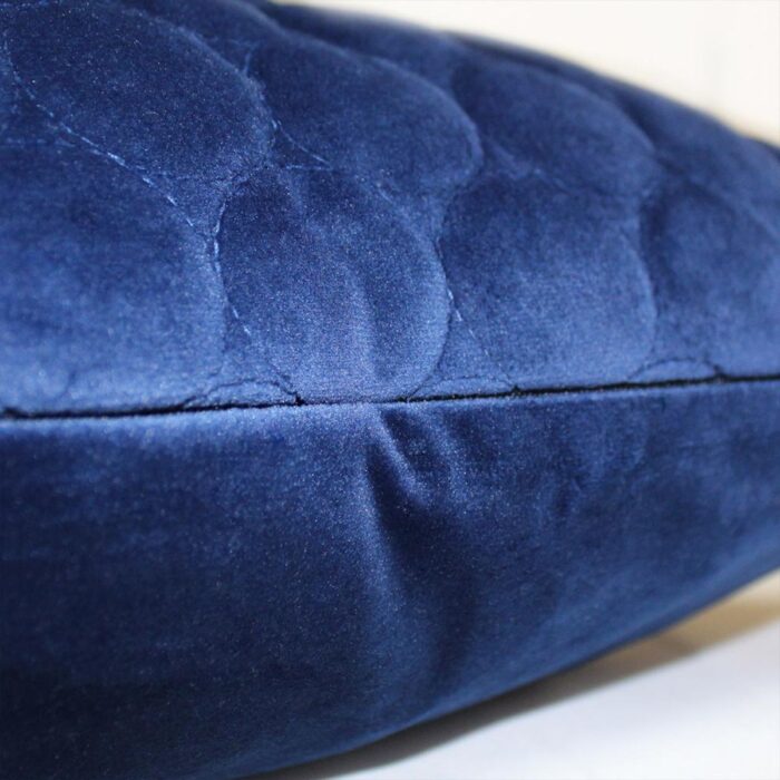 3CT1200A - Halo Quilted Navy Cushion - 4