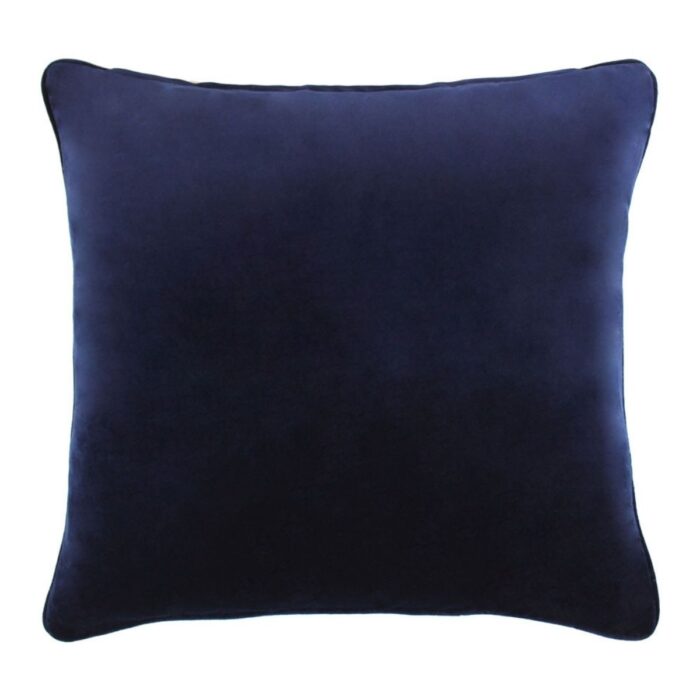 3CT1362A - Kingfisher Navy Velvet Cushion - 2