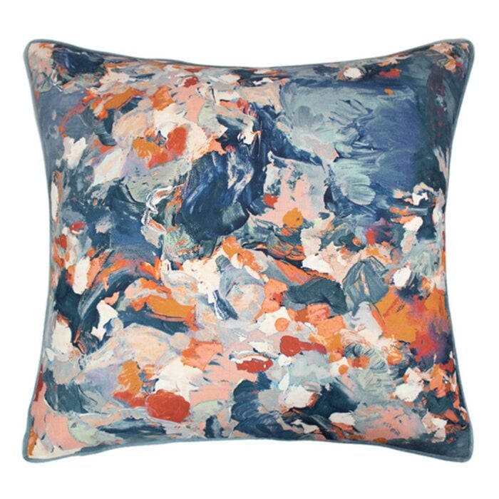 Blue Abstract Cushion