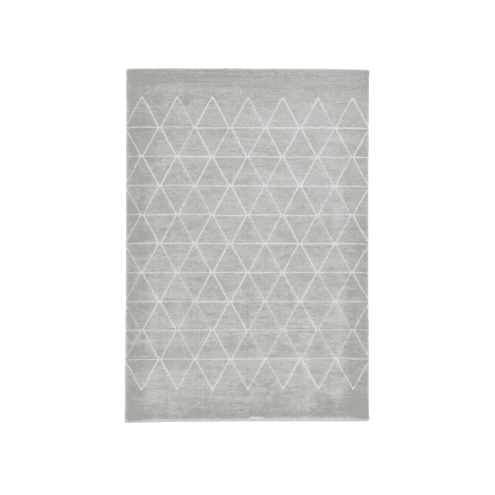 Grey Triangle Pattern Rug