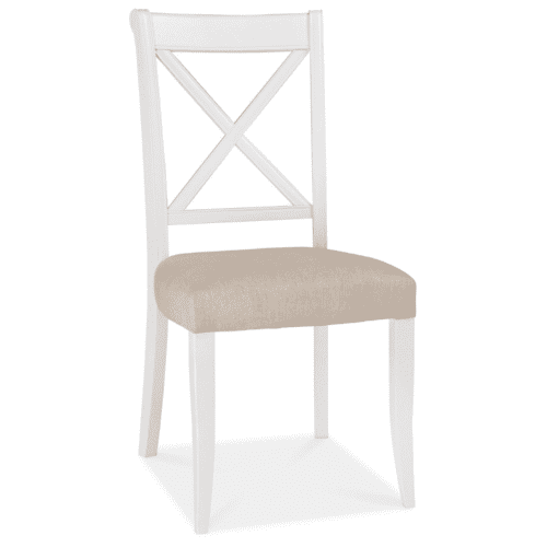 8005-09X - Hanoi Fabric and Wood Cross Back Dining Chair