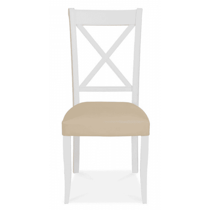 8005-09XB-IV - Hanoi White Cross Back Dining Chair2