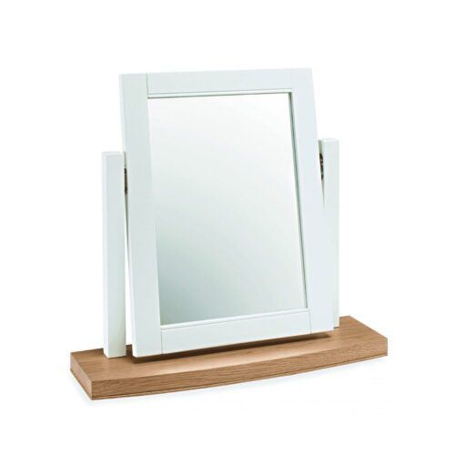 8005-17 - Hanoi Two Tone White Wood Vanity Mirror - 1