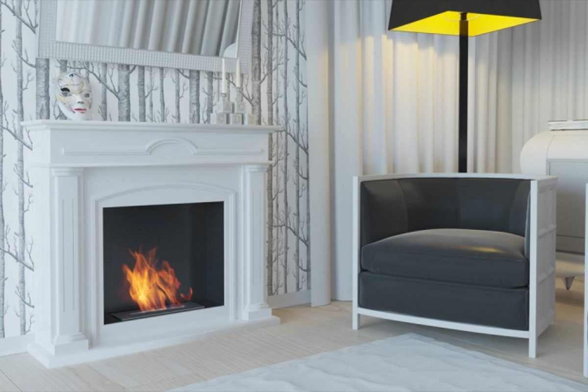 december white tuv certified bioethanol fire