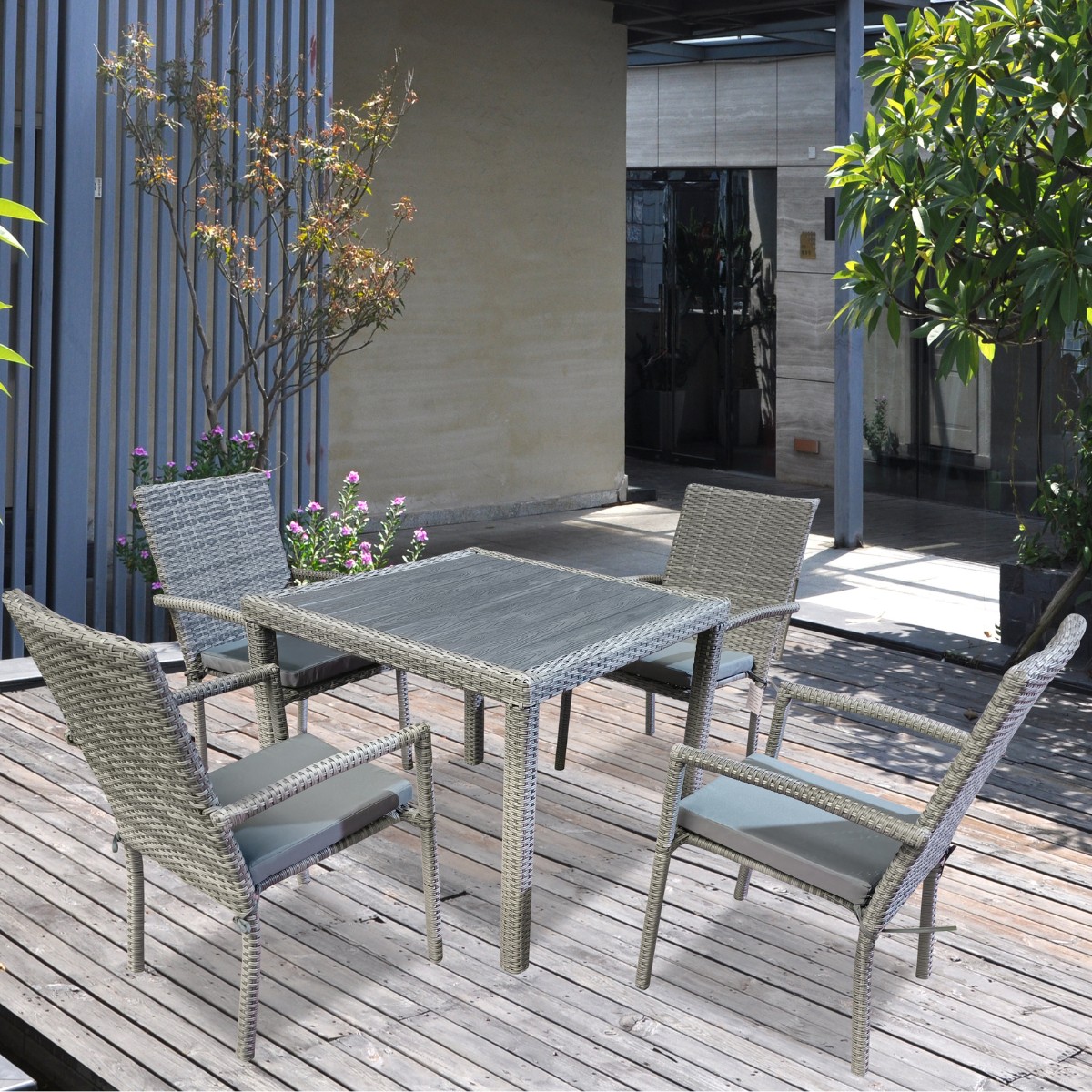 Aghadoe 5 Piece Outdoor Dining Set - 2