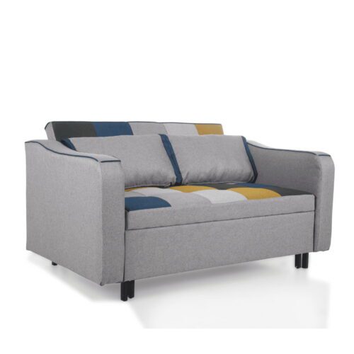 Aidan Patchwork Pull Out Couch - 4