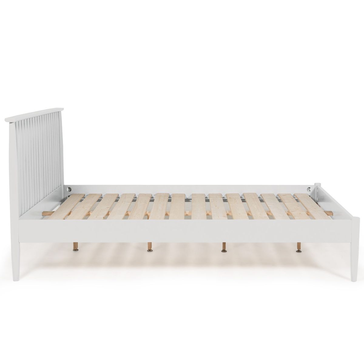 Alora White Wooden Bed Frame - 2