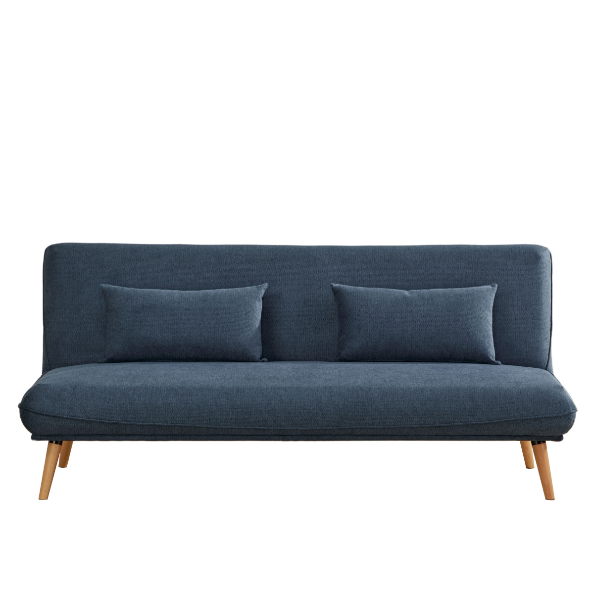 Arcadia Click Clack 2 Seater Sofa Bed Blue - 1