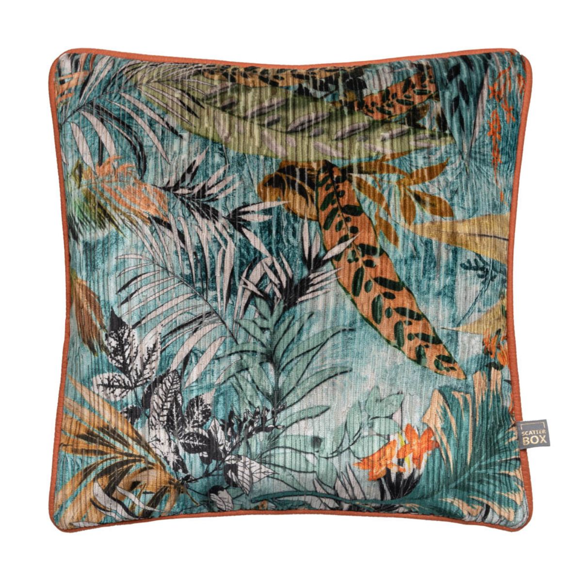 Aruba Teal Floral Cushion 35x50 - 5