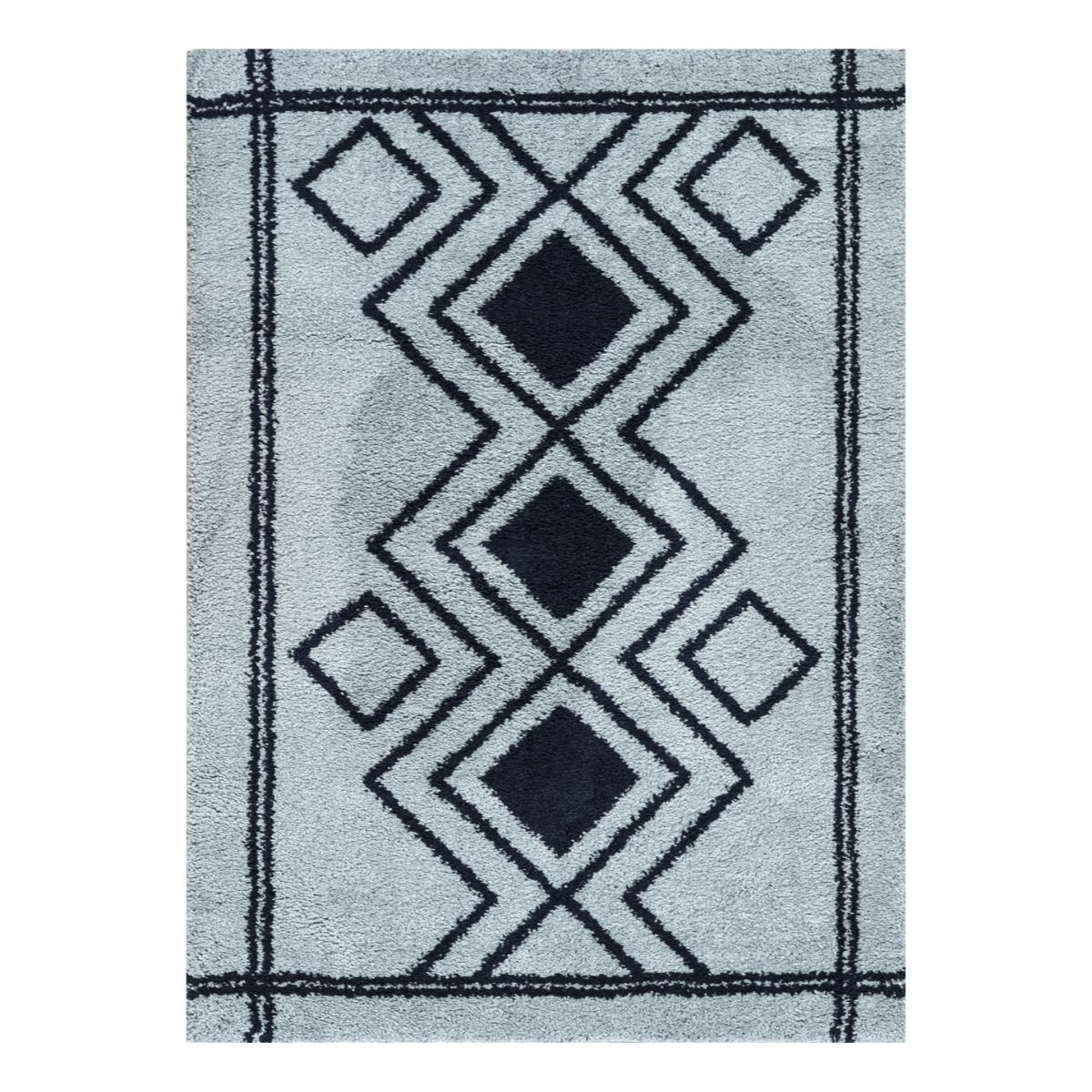 Ashton Blue Berber style Diamond Rug