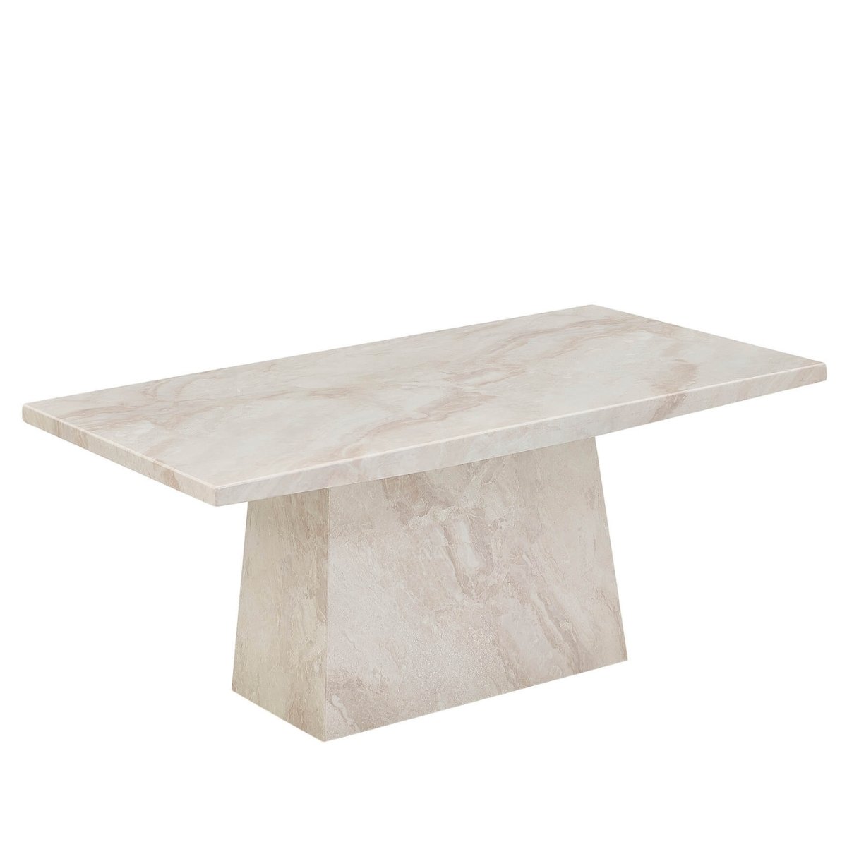 Aslan Rectangular Marble Coffee Table - 1