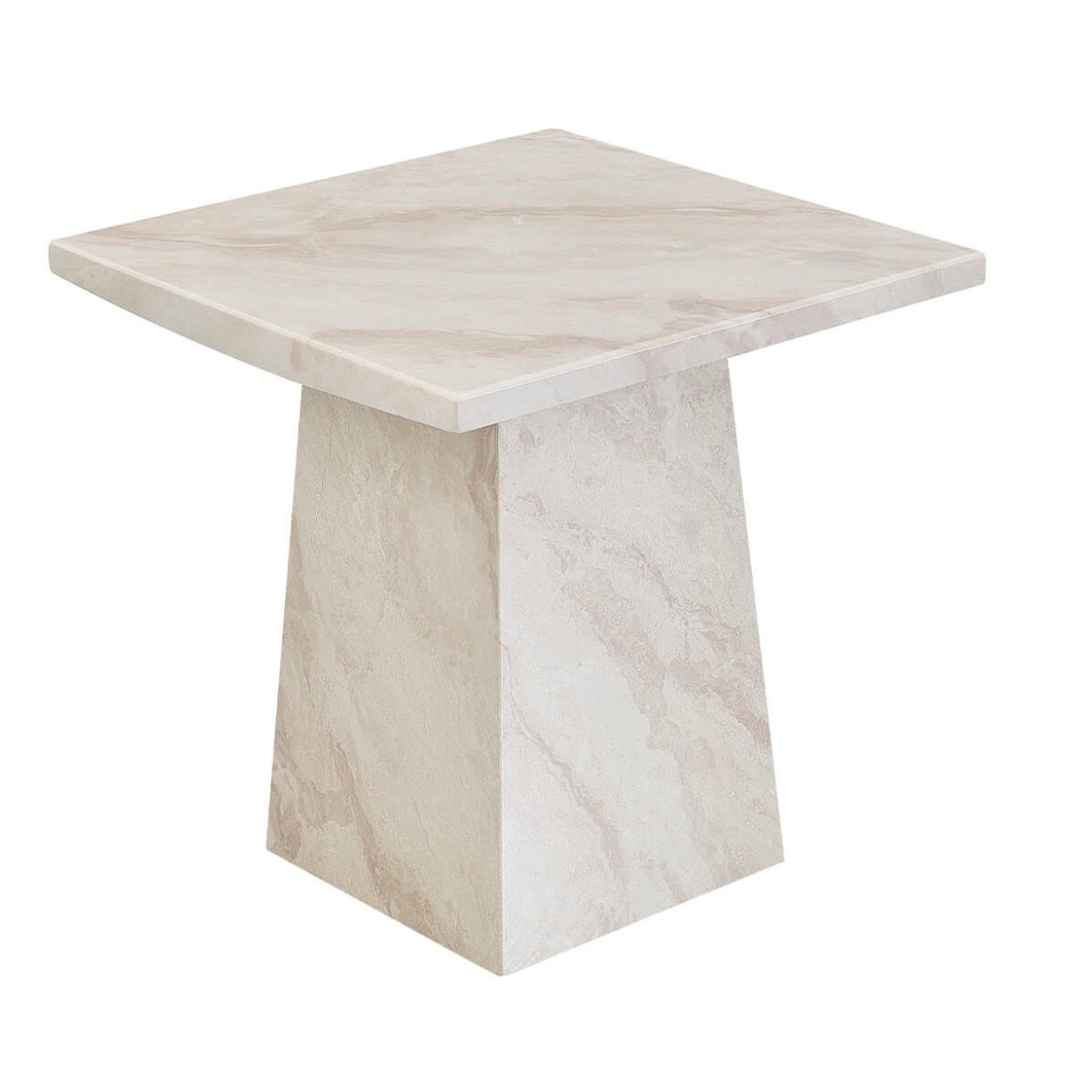 Aslan Square Marble Lamp Table - 1