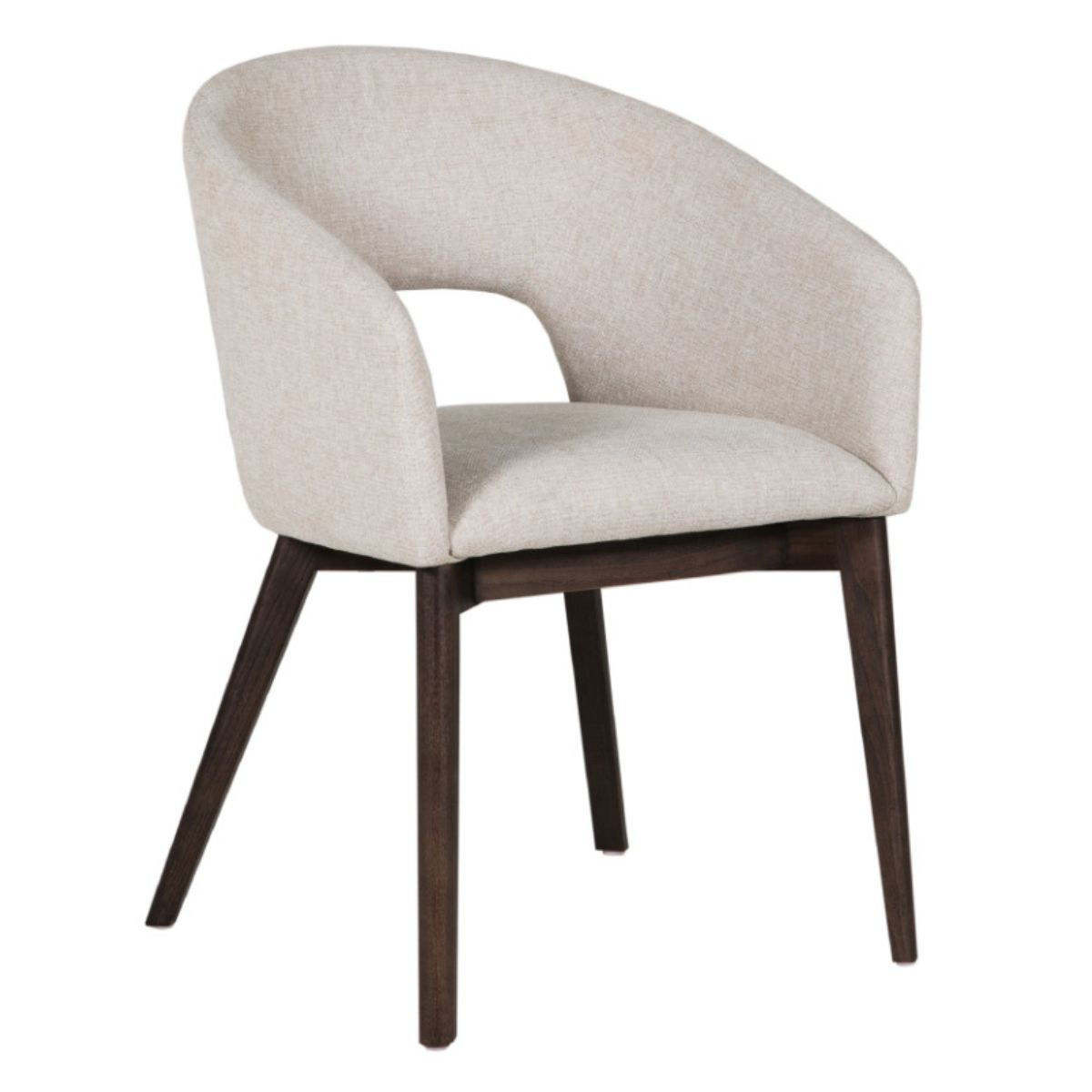 Aster Curved Back Dining Chair Grey - 1