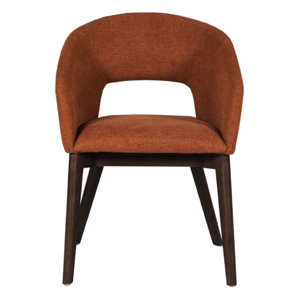 Aster Curved Back Dining Chair Orange - 2