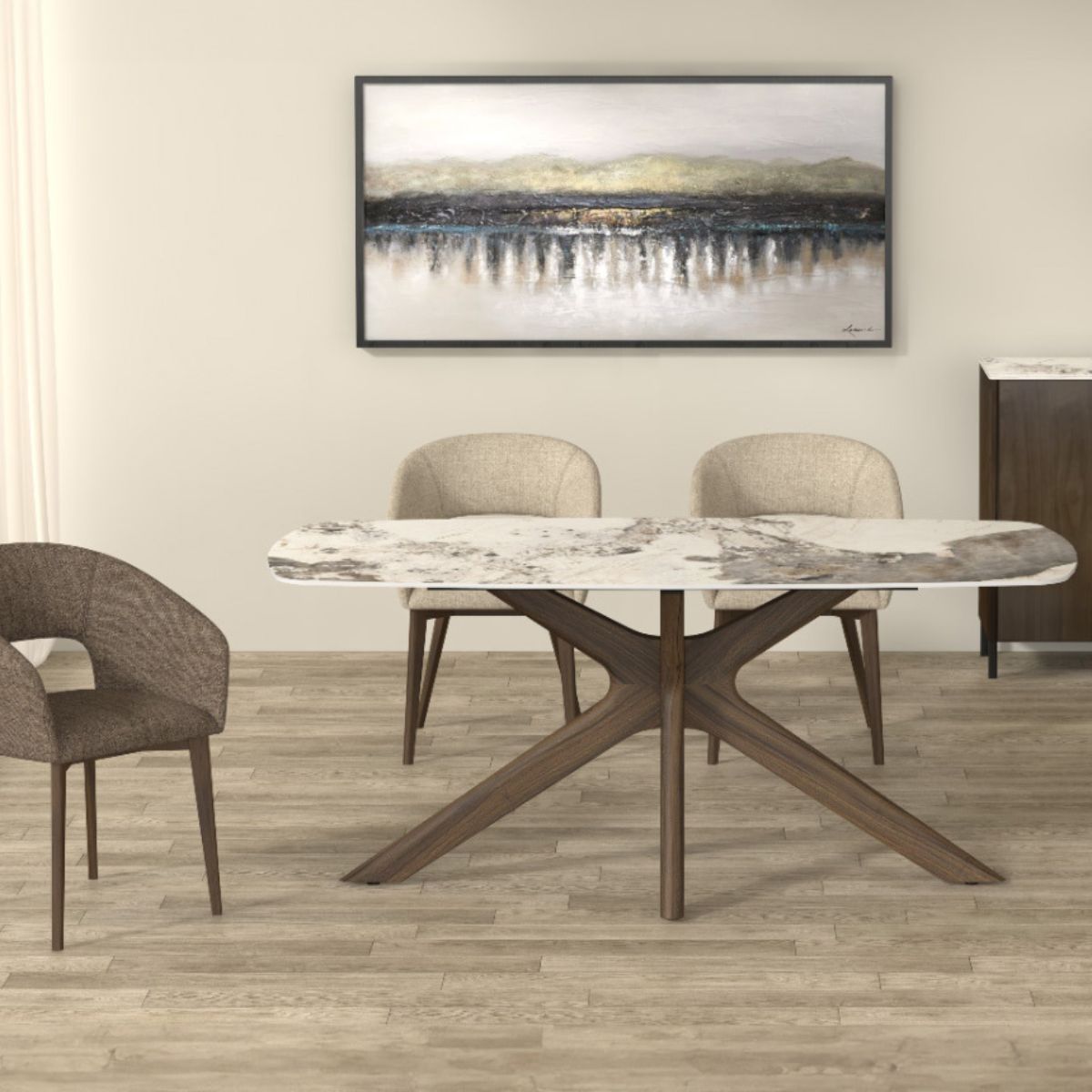 Aster Sintered Stone Dining Table - 6