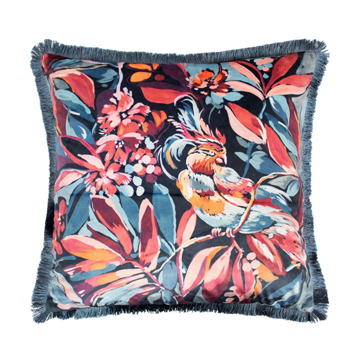 Avari Blue Floral Cushion 43x43 - 1