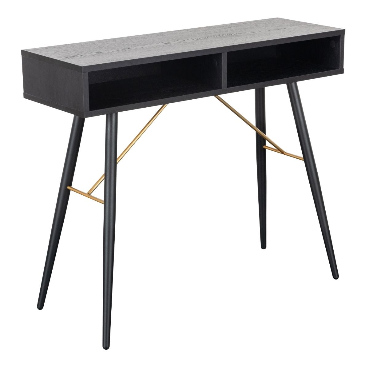 Bulgary Black And Copper Console Table  M | Corcoran's