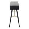 BAR-009-BK - Bulgary Console Table 0.9M Black and Copper Black and Copper - 3