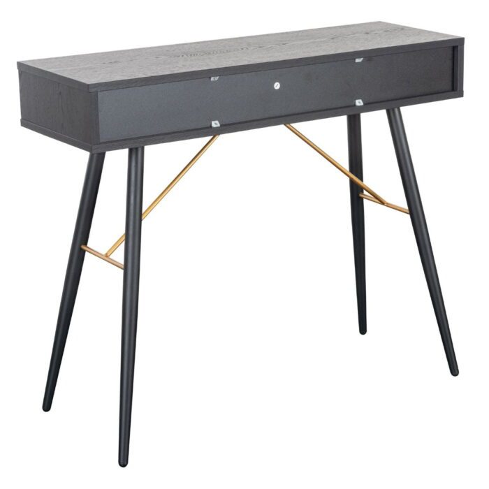 BAR-009-BK - Bulgary Console Table 0.9M Black and Copper Black and Copper - 4