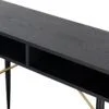 BAR-009-BK - Bulgary Console Table 0.9M Black and Copper Black and Copper - 6