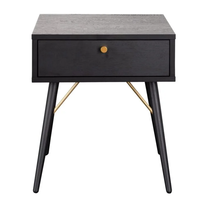 1 drawer store nightstand black