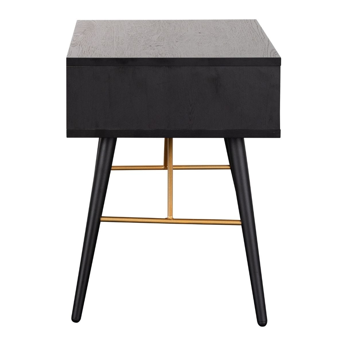 Black bedside table deals metal